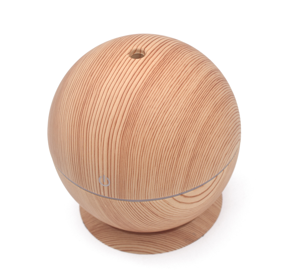 New Arrival Innovative Idea 2018 Wood Grain Mini USB Ultrasonic Aromatherapy Humidifier for Ball Design