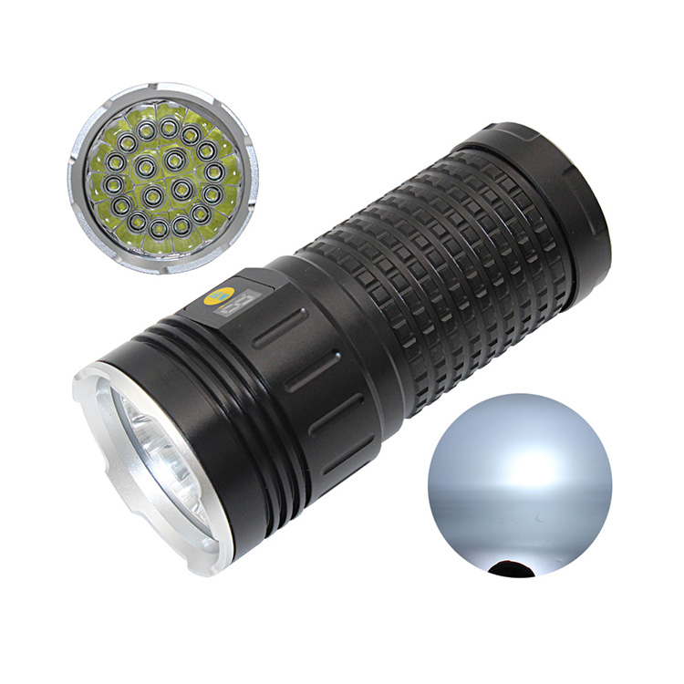 Long Beam Brightest High Power Aluminum Alloy Hunting Xml-t6 Power 10000 Lumen Led Flashlight