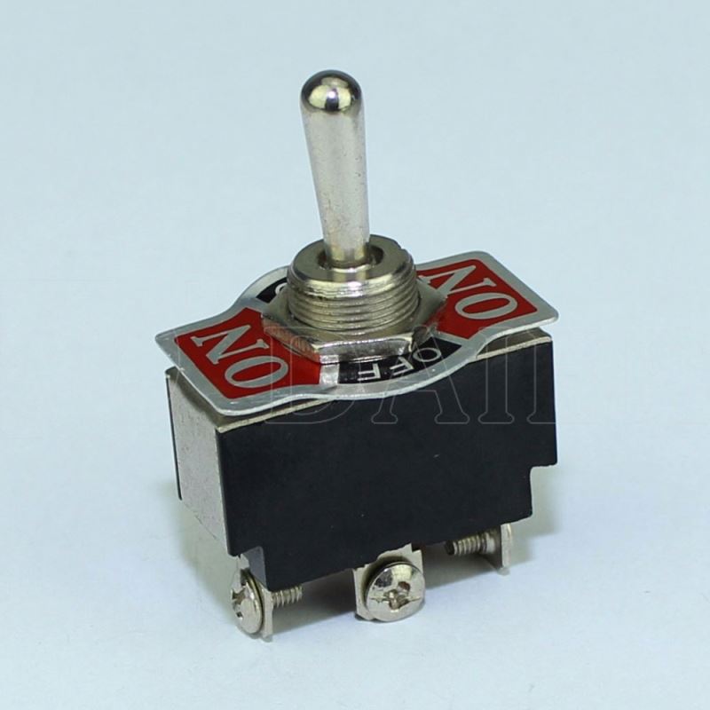 KN3B-123 15A 250V Single Pole 3Pin Reset Toggle Switch ON OFF ON