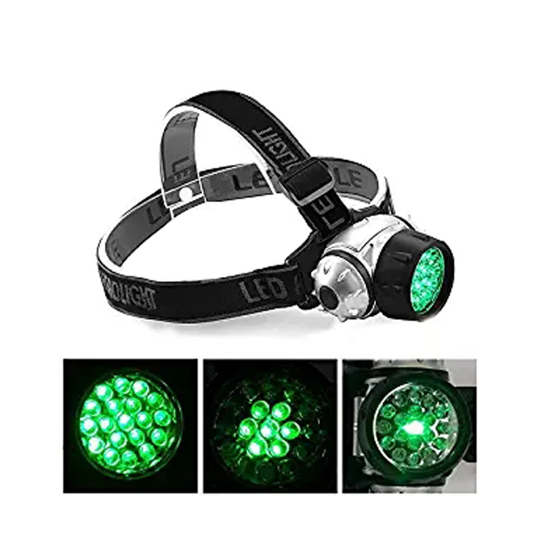 High Power Battery Green Head Light Hydroponics Horticulture Grow Room Green LED Headlamp