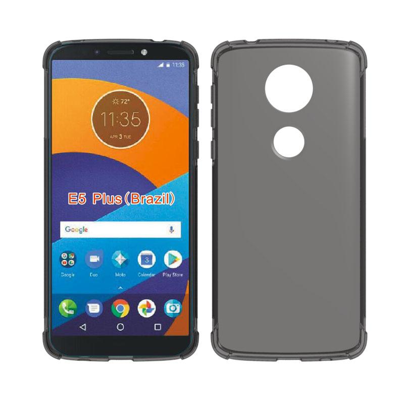 Transparent Shockproof soft Tpu cover case For Motorola Moto E5 Plus
