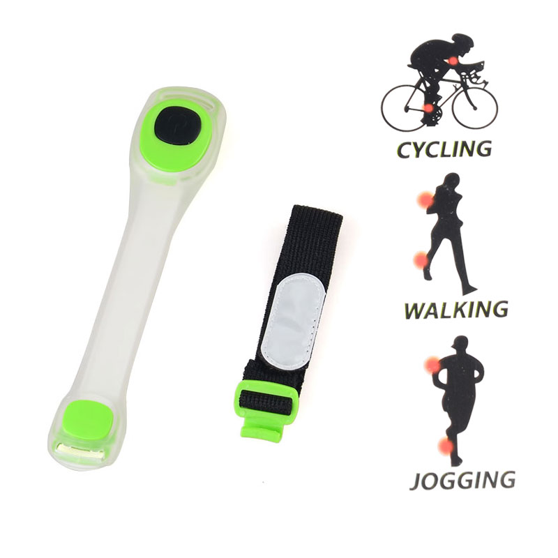 2pcs Led Sports Armband Night Running Light Safety Jogging Led Warning Portable Wristband