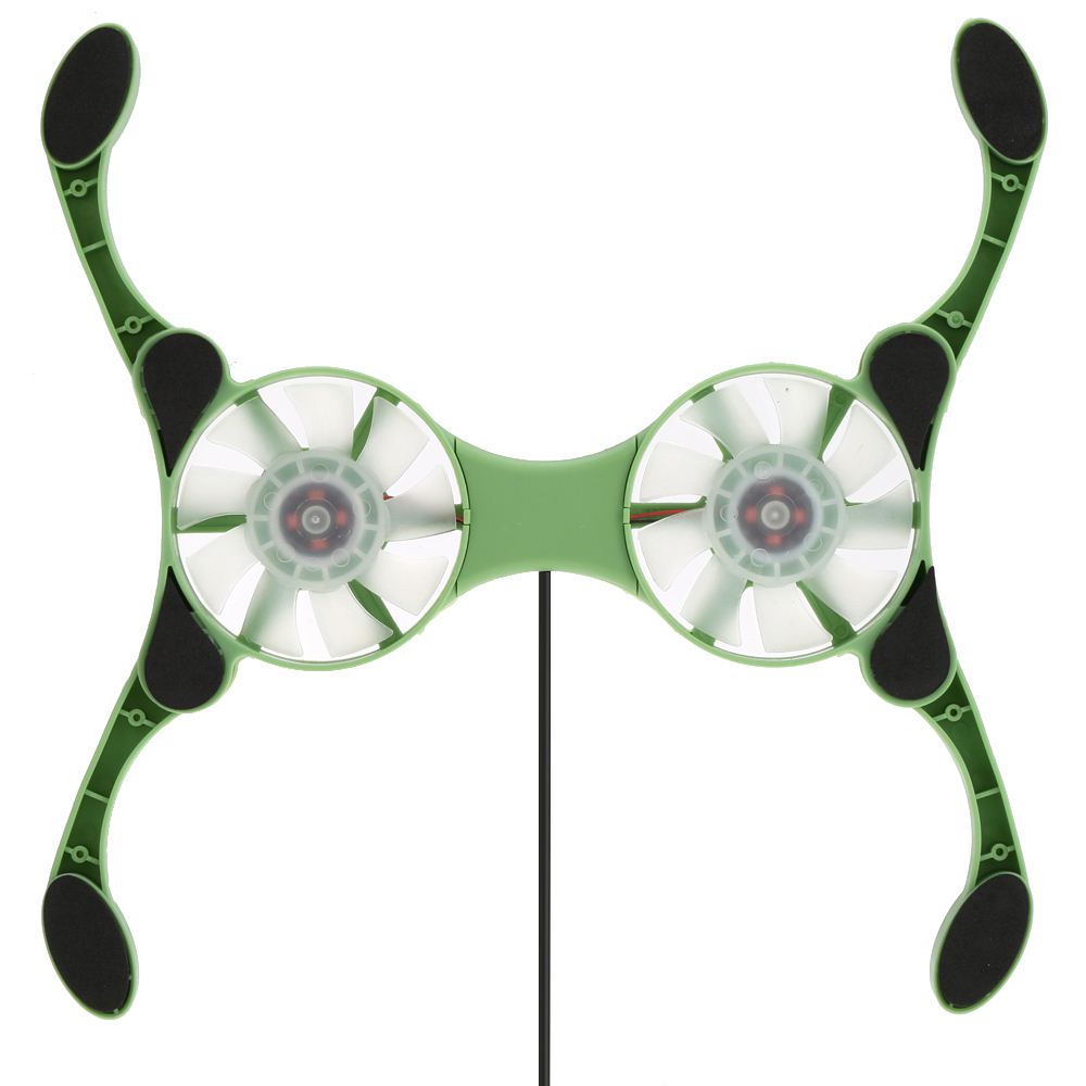 Mini Portable Folding Foldable USB Dual Fan Cooler Cooling Pad for PC Laptop Notebook 7~15 3 Colors for your Choice