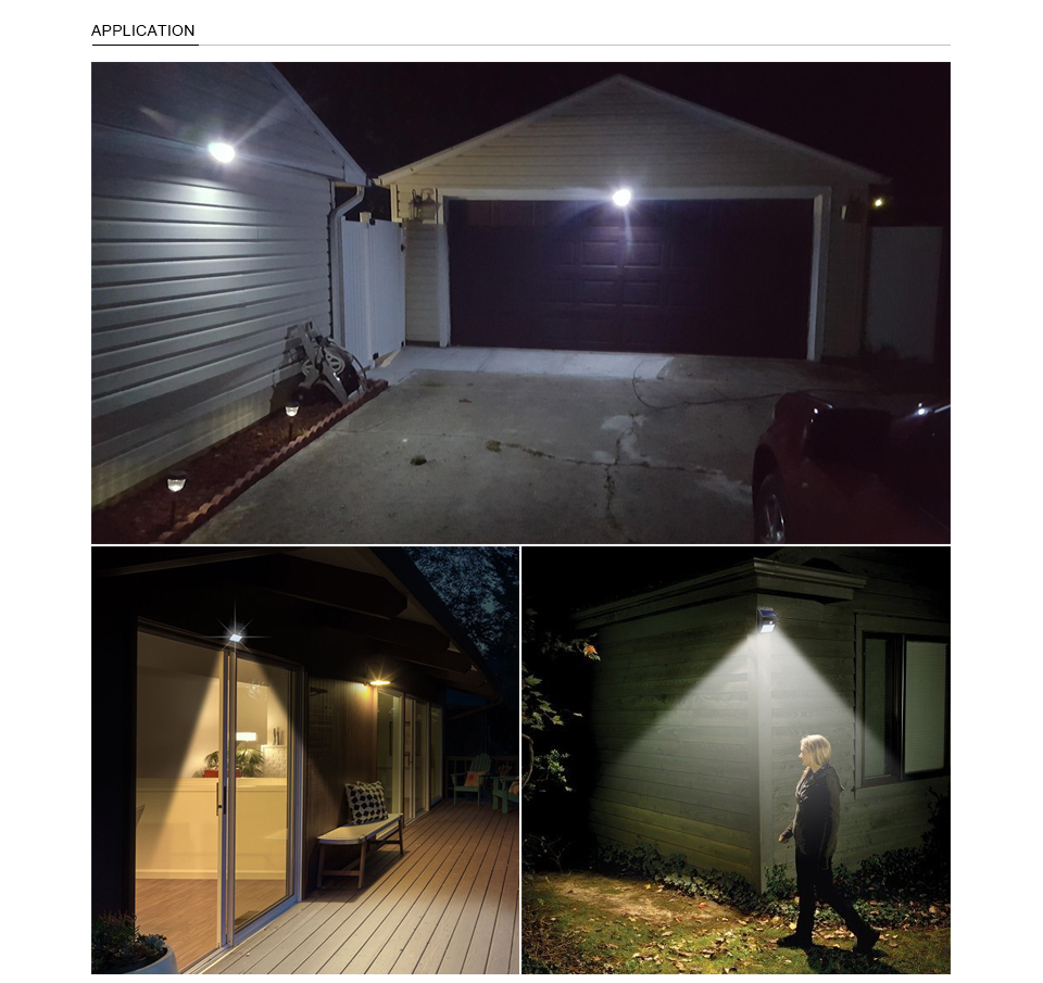 Waterproof Solar Lamp PIR Motion Sensor Wall Light Outdoor Solar Light Energy Saving Street Yard Path Home Garden Security Lamp