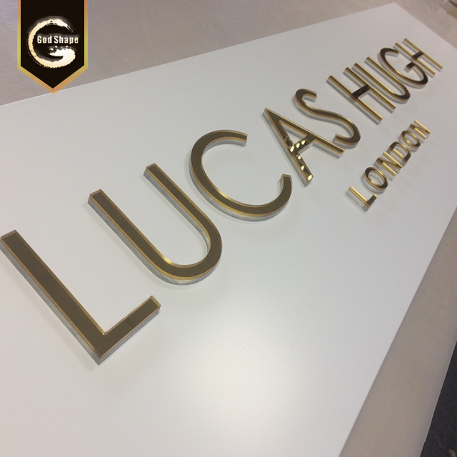 Outdoor or Indoor Stainless steel 3d signs for advertising / metal sign aluminium channel letter
