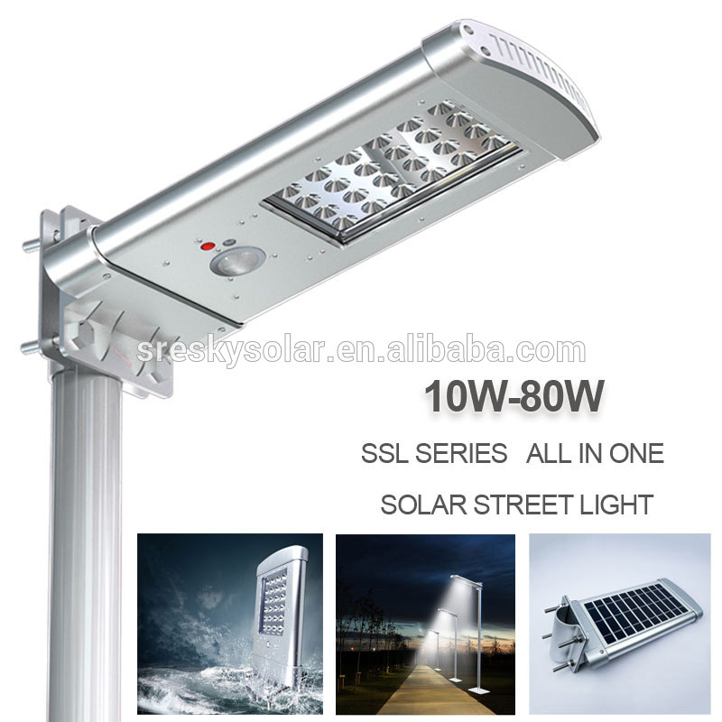 Outdoor Led Dusk To Dawn Stand Alone Solar Street Light