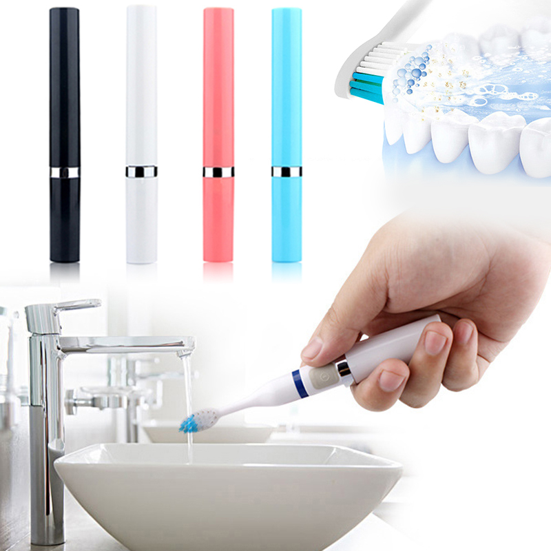 Ultrasonic  Electric Toothbrush  disposable electric toothbrush  Mini Travel  Toothbrush with 3 replaced head battery powered