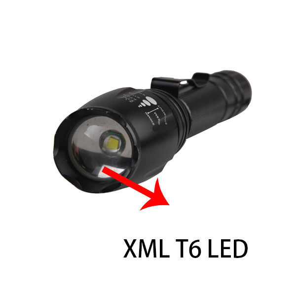 Powerful Zoom Focus 10W XML T6 LED Police Tactical Flashlight