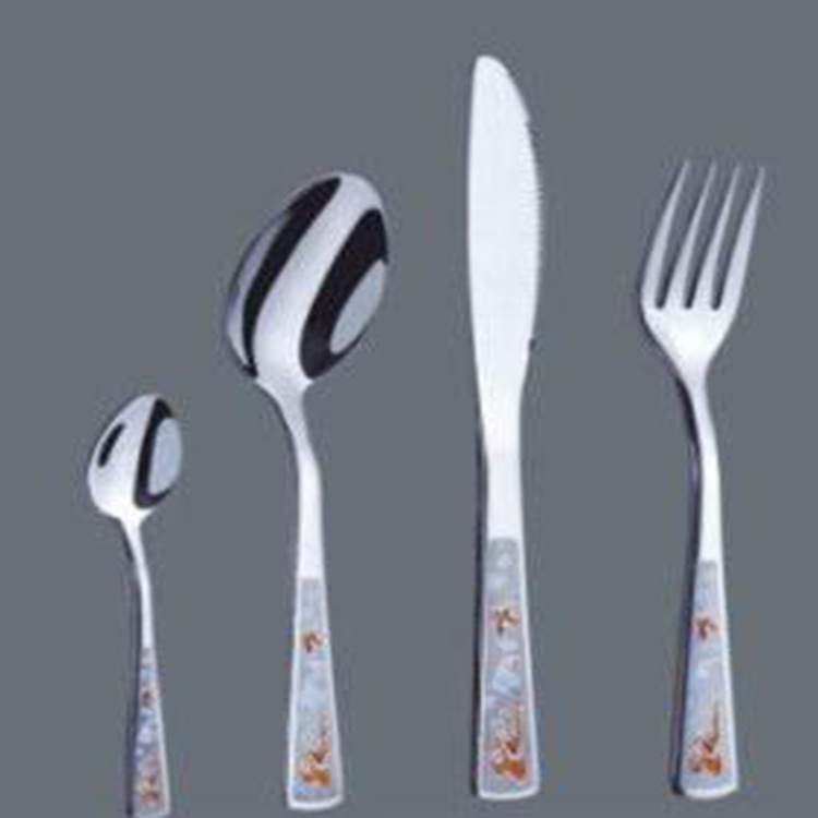 Fancy Ice Tea and Coffee cutlery Spoons with Fork and knife sets