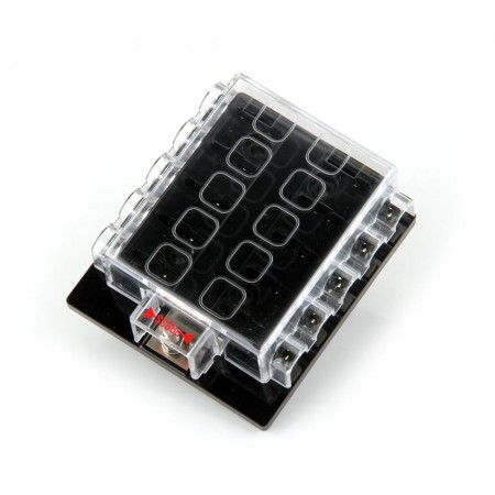 10 Way Circuit Car Automotive ATC ATO Blade Fuse Bo Holder 32V