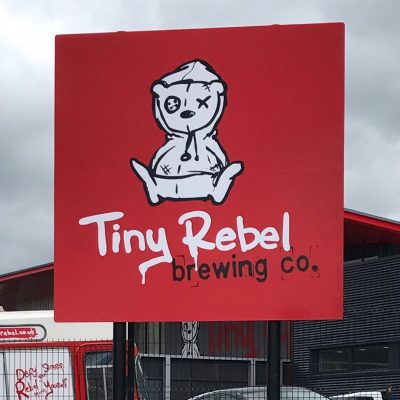 Double side Aluminum composite panel sign board post mounted freestanding signs