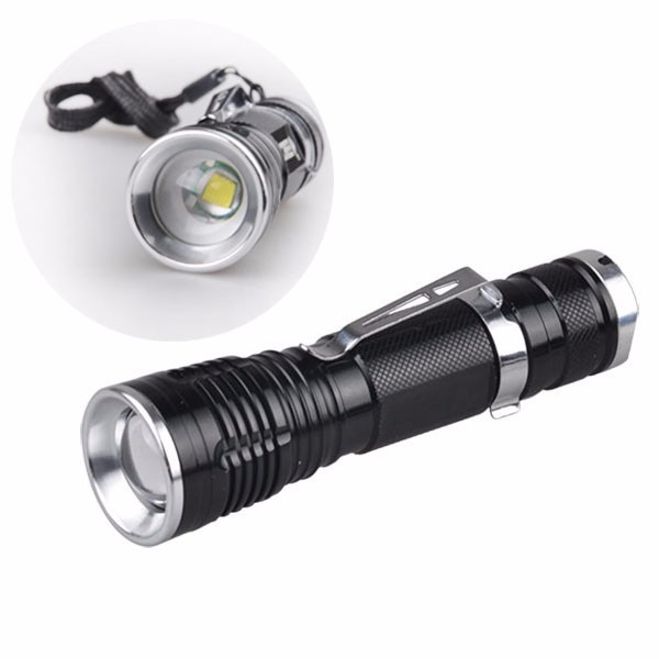 New Type 2000 Lumen Police Military Aluminum LED XML T6 MINI Flashlight