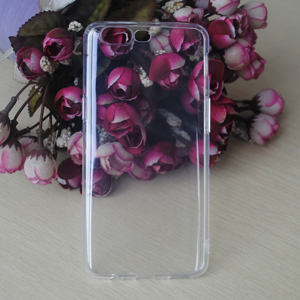 Ultra-thin clear transparent tpu soft back cover case for oneplus 5