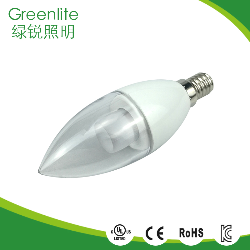 Hot seller clear cover LED candle bulb E14 4W led light manufacturer in China