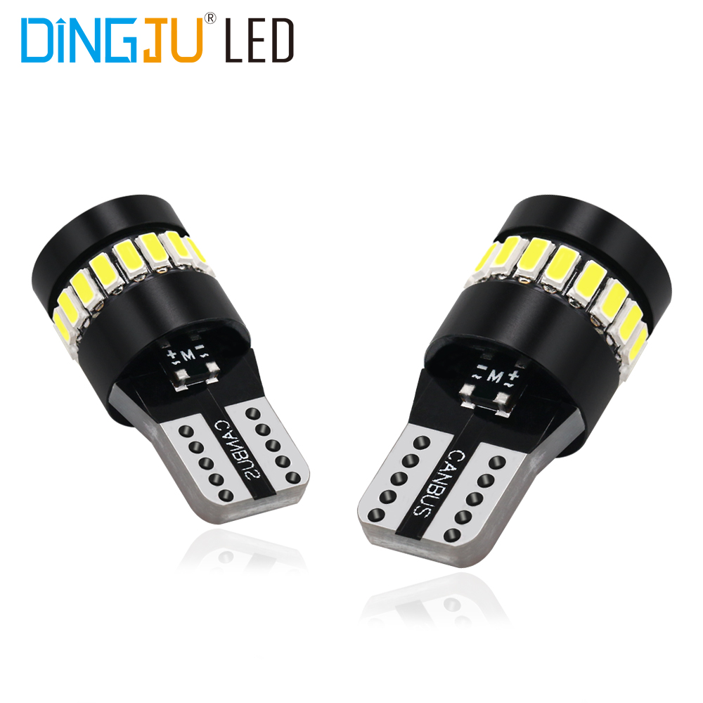 Factory Direct High Quality Car Bulbs T10 194 18smd 3014 1smd 3030 Auto Bulb 12v 1.6w 194lm 5w5 Led License Plate Light With