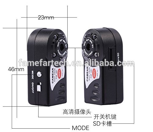 New Mini Q7 Camera Wifi DV DVR Wireless IP Cam Brand Video Camcorder Recorder Infrared Night Vision Small Camera