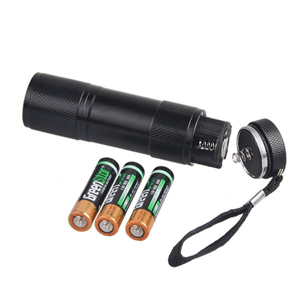 Hot Sales 390nm Aluminum 9LED UV Flashlight