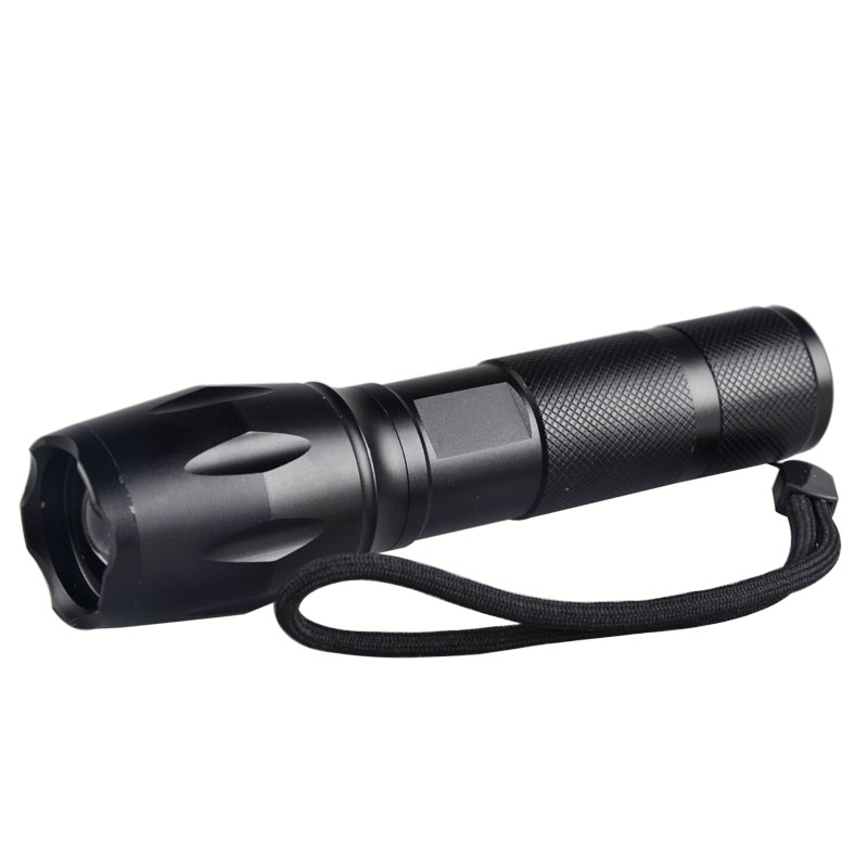 1000 Lumens Powerbank Rechargeable Self Defensive Tactical Led Torch Flashlight with USB