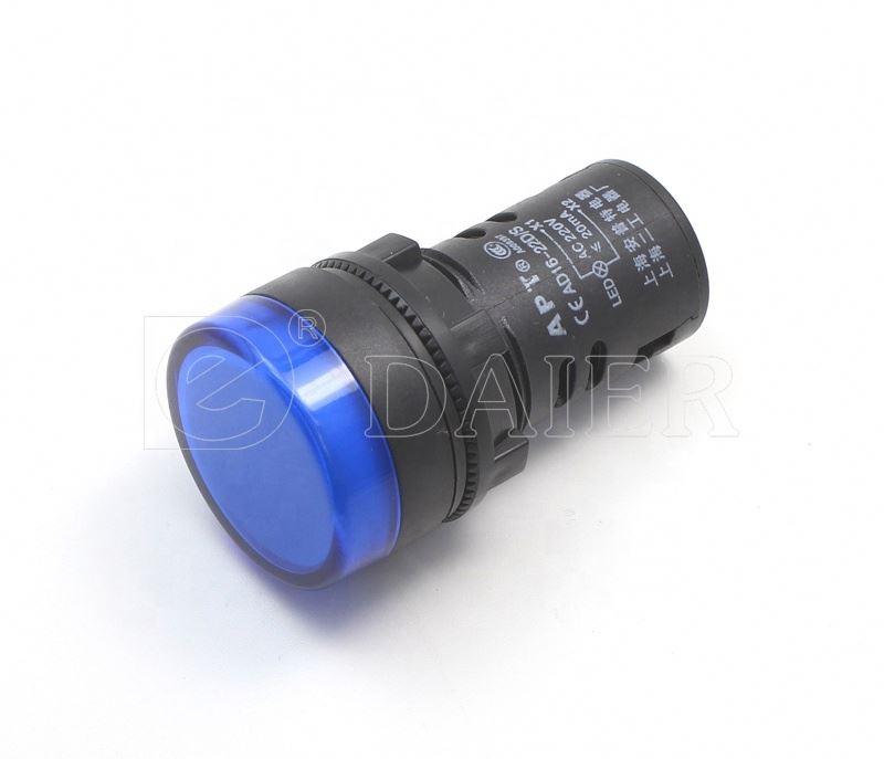 22MM Mounting Size Screw Terminal Plastic 110V AC  Indicator Light