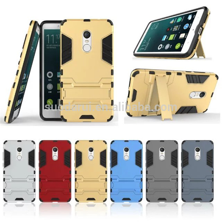 Hot sale shockproof hybrid case cover armor iron man Slim Armor TPU+PC phone case for Xiaomi Redmi Note 4X