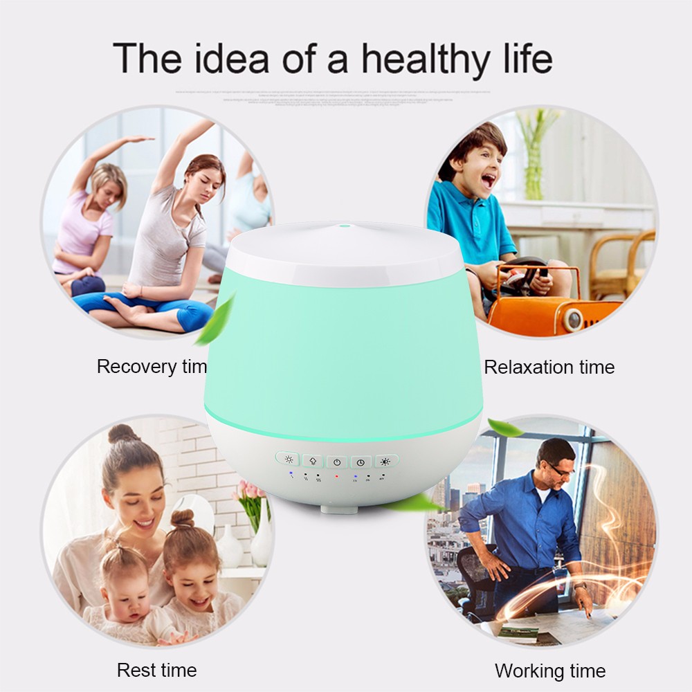 BPA free Light Grain New Design Aromatherapy Humidifier With Essential Oil Whisper-quiet Operation