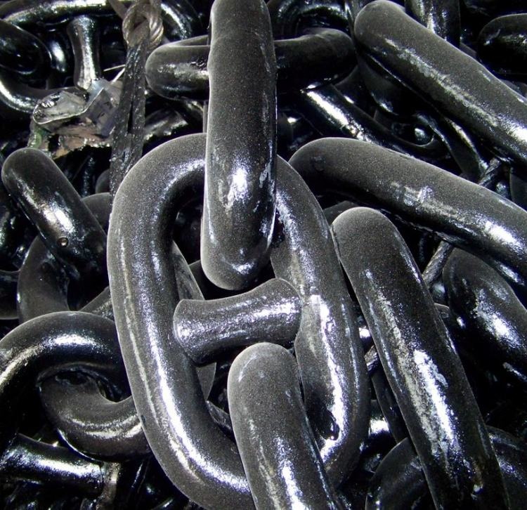 Vessel stud link anchor chain 22mm electro-galvanized anchor chain