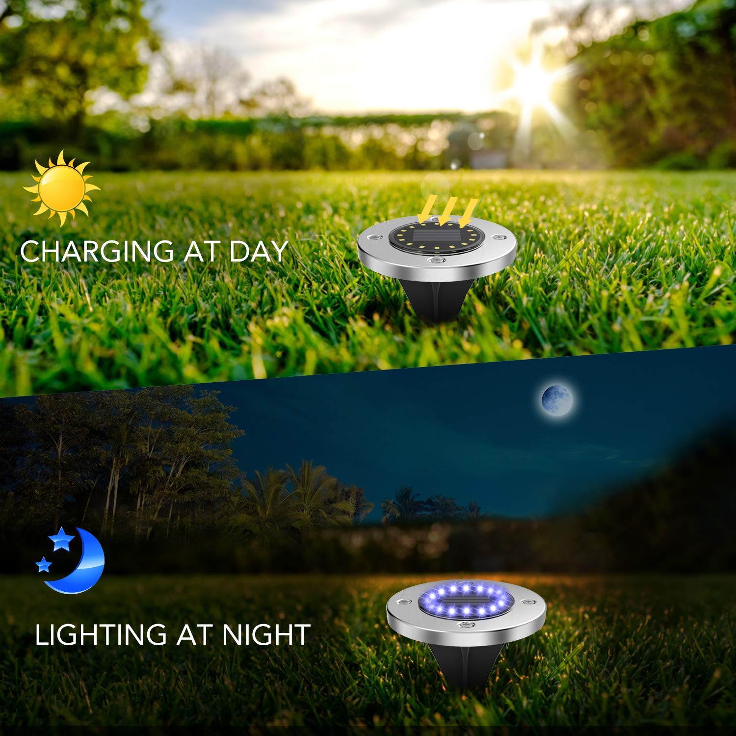 Free Shipping 16 LED Solar Patio Light For Garden