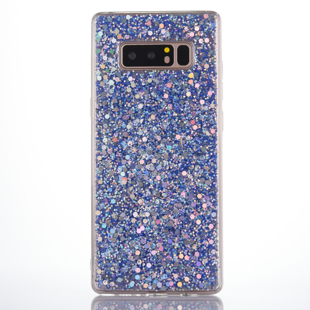 Epoxy Resin Paillette Bling Sequin Phone Case Cover for Samsung Note 8 S10 Plus, for Samsung Galaxy Note 10 Pro Case Glitter