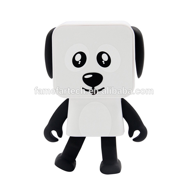 Mini Portable Wireless Speaker DOG Cute Speakers Dancing Robot Smart Wireless MP3 Players with Microphone For Phones