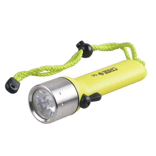 professional diving flashlight High density Steel head