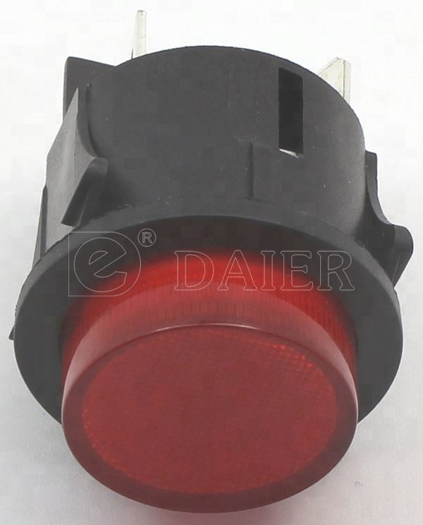 Round Button Latching Illuminated Led Push Button Switch Wireless