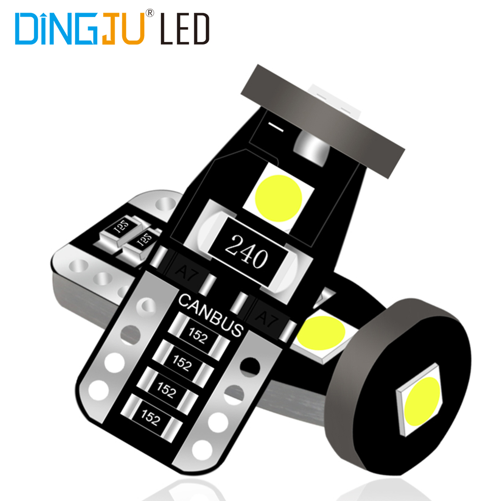 Manufactory Wholesale T10 W5w 3smd 3030 Led Canbus Car Bulb 12v 6000-6500k Interior Instrument Light Parklight With Good Service