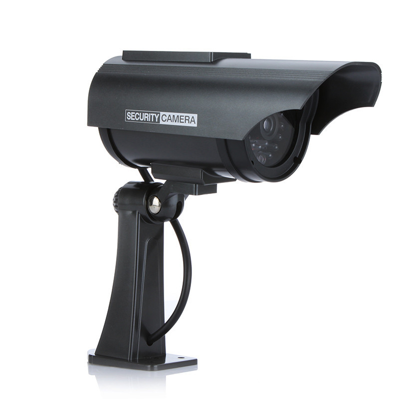 Waterproof Outdoor Solar Powered Dummy Fake Camera Emulational camera Dummy Security Camera with LED Light Free Shipping