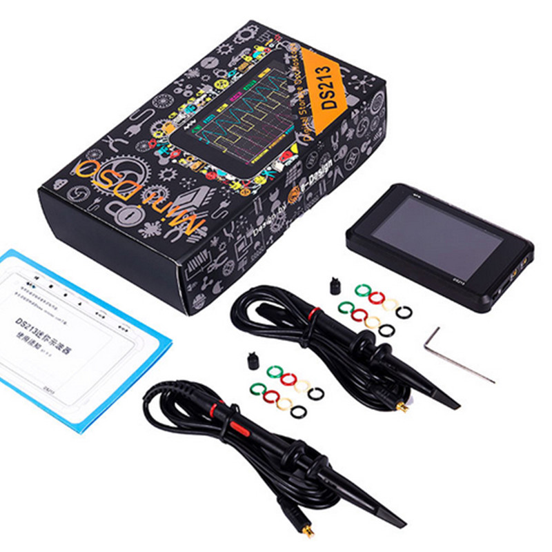 DSO203 upgrade DS213 4 Channel 100MS/s MINI Nano DSO213  Professional Portable Digital Oscilloscope Digital DSO 213