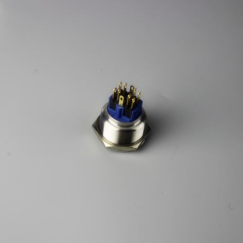 Big Flat DPDT Waterproof Stainless Steel Led 30mm Push Button Switch