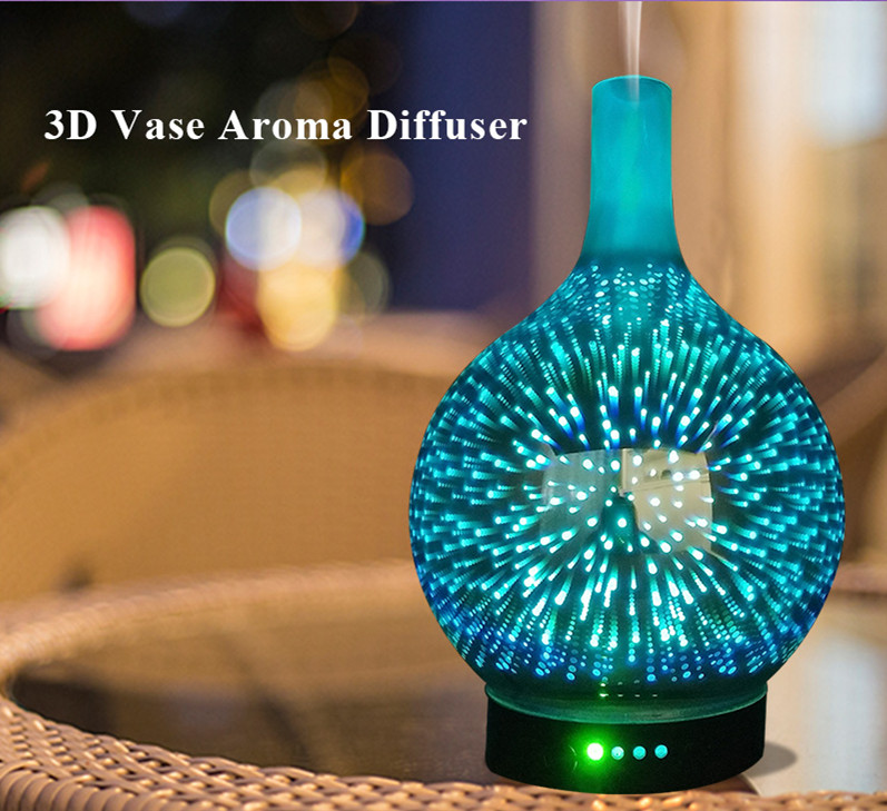 Bottle Glass Essential Oil Diffuser Mini Ultrasonic Aroma Diffuser