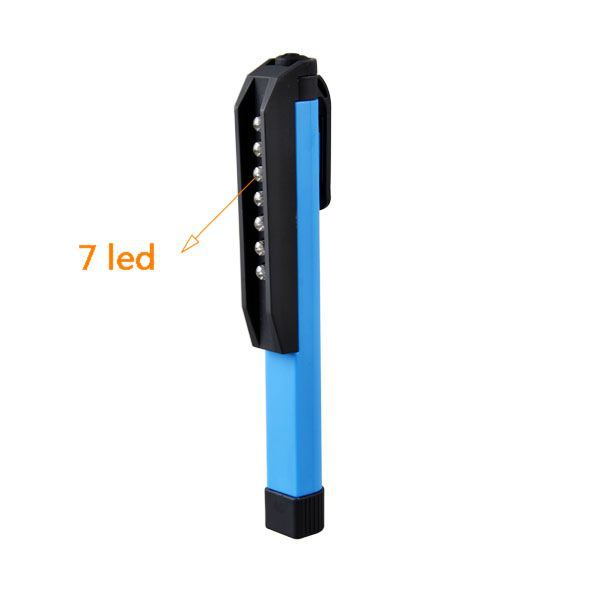 Magnetic Superbright Clip LED Pen Light 7PCS LED Lights Camping light with torch