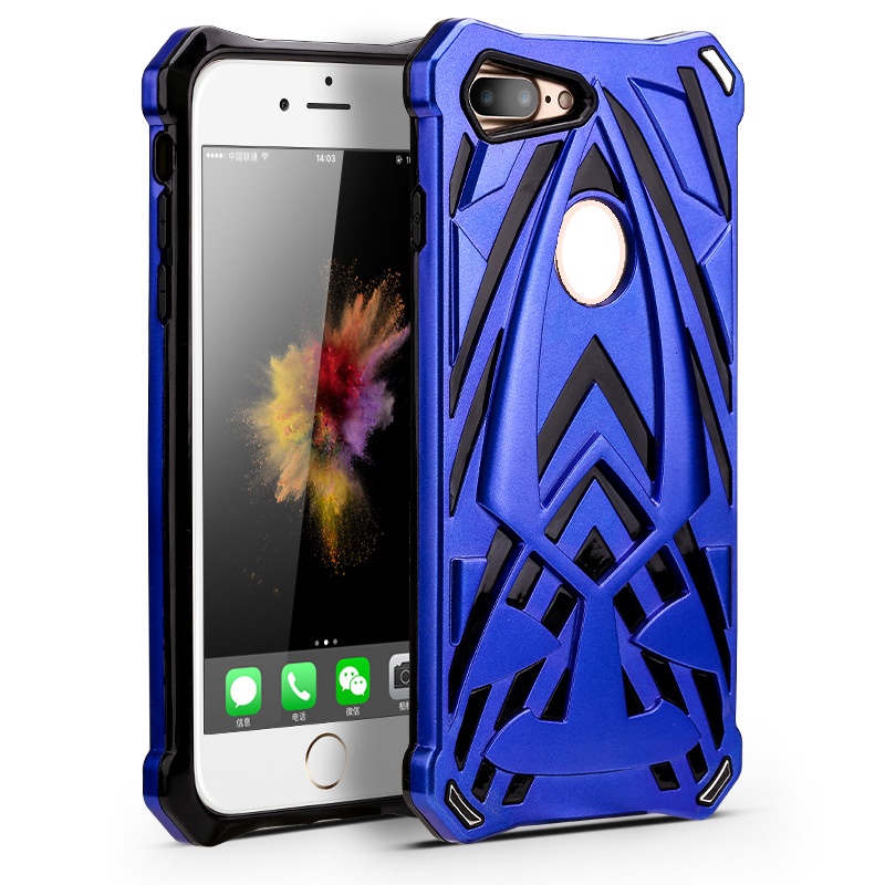 shockproof armor 360 cover TPU+PC phone case for iPhone 7 7plus