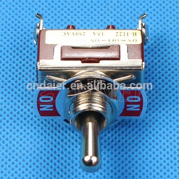 KN3C-103 15A 250V 12MM SPDT 3P ON OFF ON 3 Position Toggle Switch