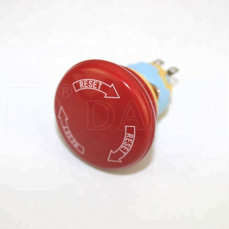 Ball Button SPST 16MM Turn Emergency Push Button Switch