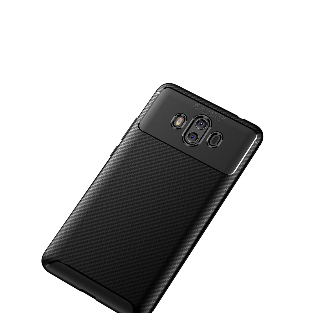 Carbon Fiber 360 Protective phone case For Huawei mate 10 TPU Silicone back cover case
