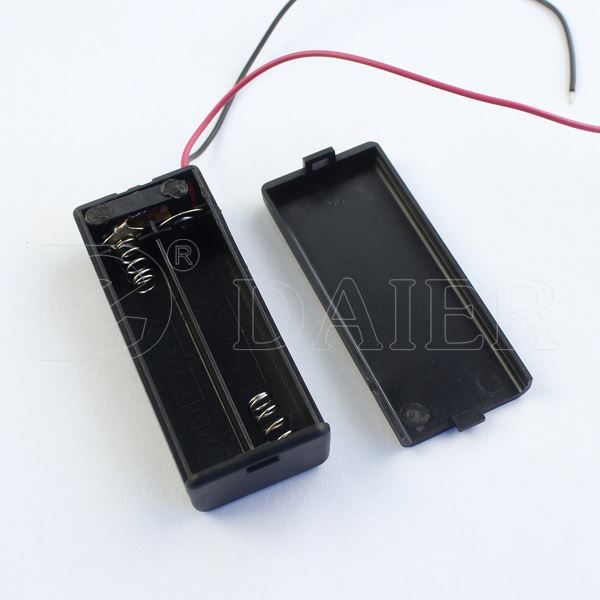 3v 2 aaa battery holder with cover aaa battery holder