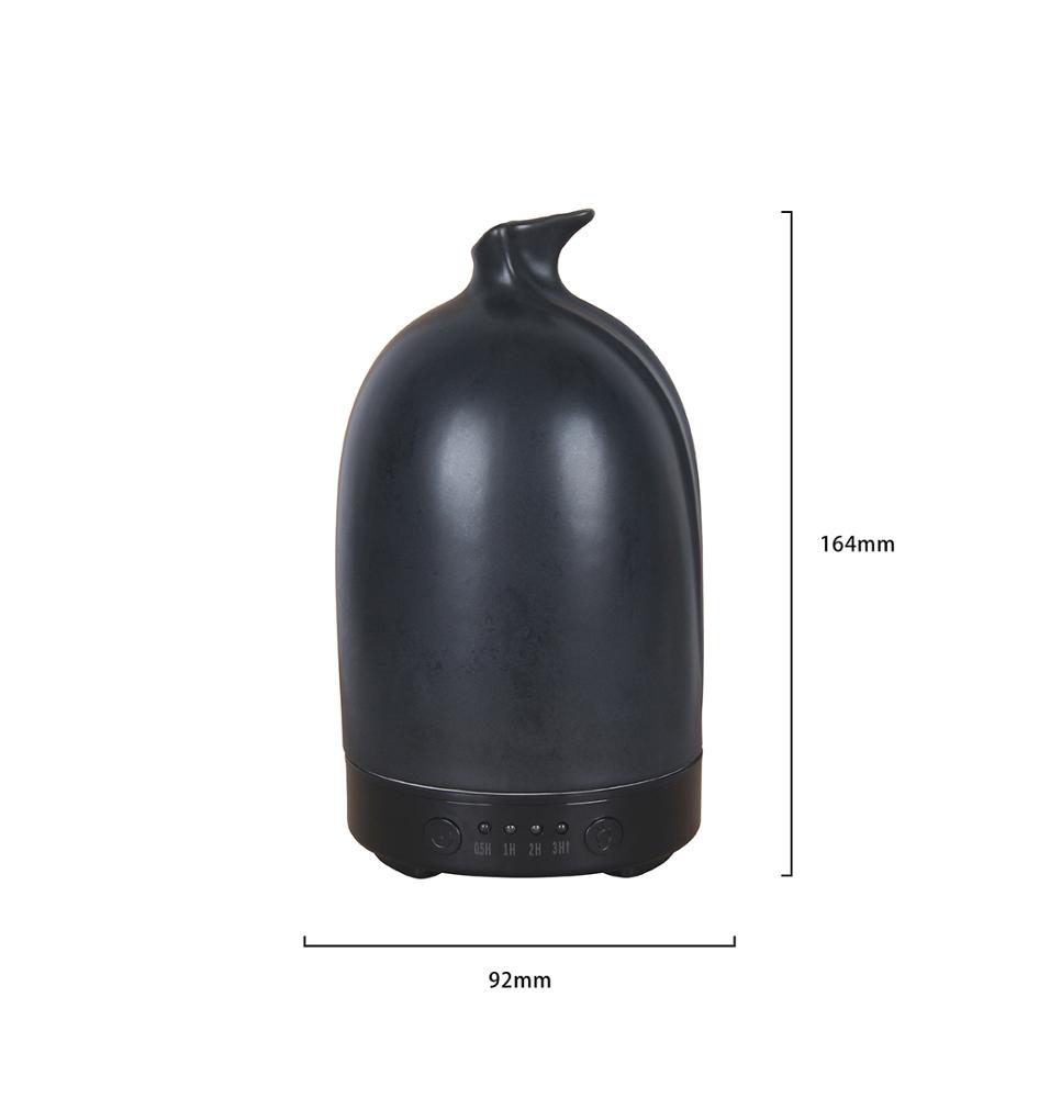 100ml Ceramic Essential Oil Diffuser Aroma Humidifier for Heath Care, Relaxation, Better Sleep and Mood Elevating H92164B