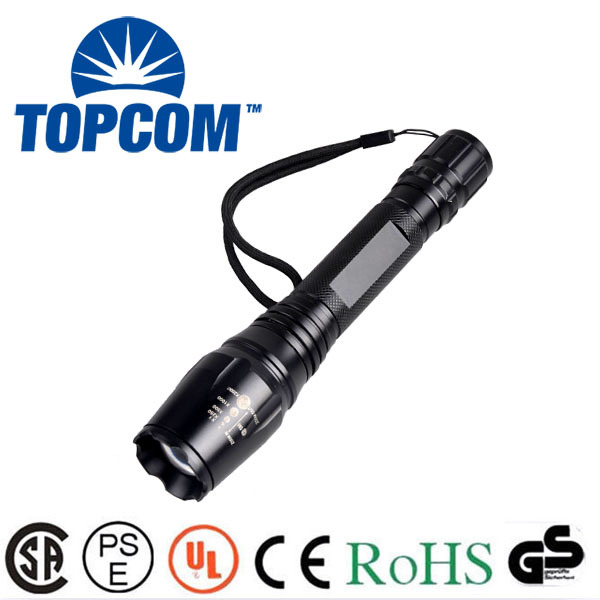 Camping Usage and Flashlights Type ZOOM CREE T6 LED Adjustable Focus Flash Torch Light Long Range