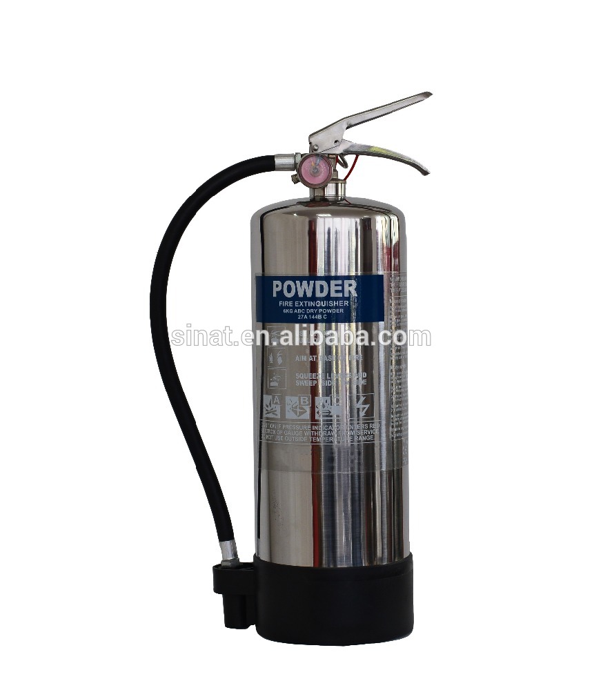 CE 4KG 6KG 9KG Stainless Steel Dry Powder Fire Extinguisher