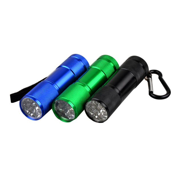 High Quality Powerful Portable Mini 9 Led Aluminum Torch For Outdoor