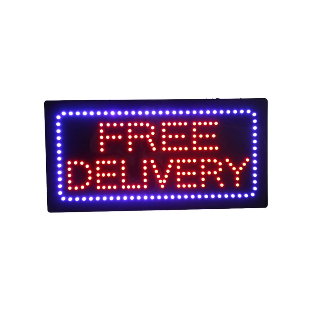 Hidly 12*24'' Free Delivery LED Open Sign Super Bright LED Display Board Advertising Acrylic LED Sign for Business Store