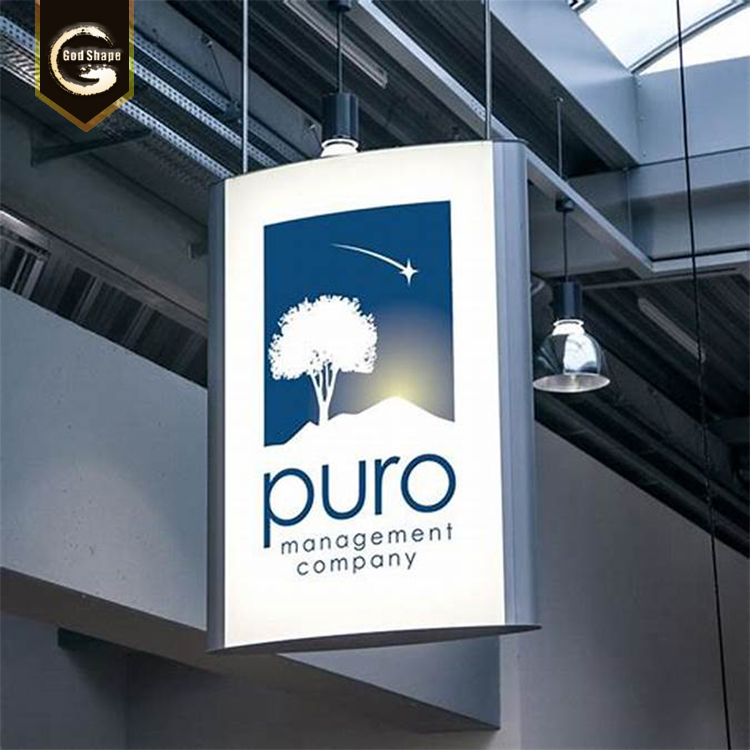 Advertising light box aluminum hanging Lightbox with steel brace plastic light box low price