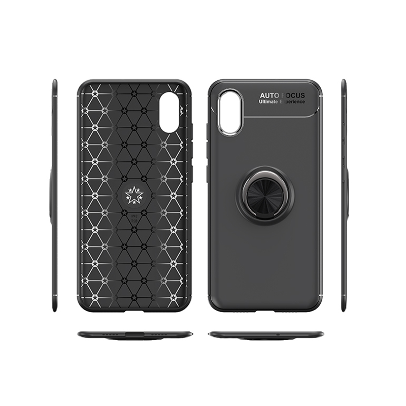 2019 hot sell TPU Shockproof phone Case for Vivo X23 Metal Ring Bracket Back Cover