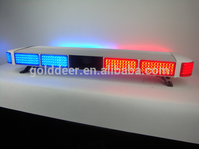 47'' All blue Flashing police lightbar emergency warning Light bar for roof mount